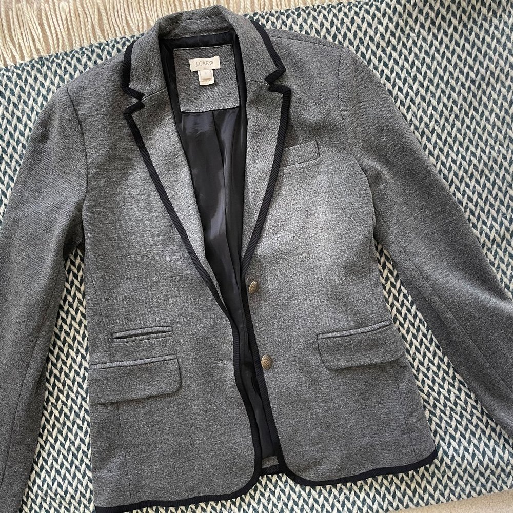 J. Crew Blazer Heather Gray & Black